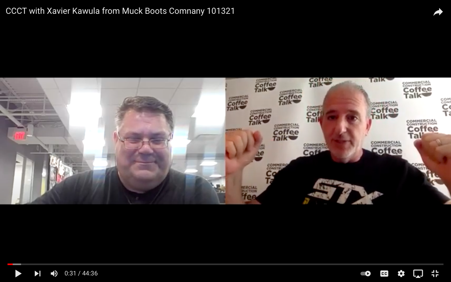CCCT with Xavier Kawula from Muck Boot Company