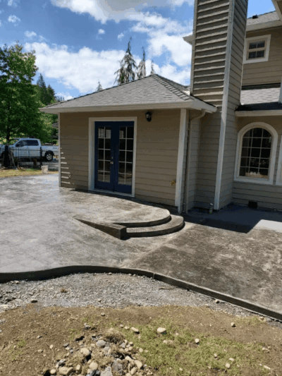 concrete patio