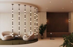 JARRY by Eureka room divider and sconce HR