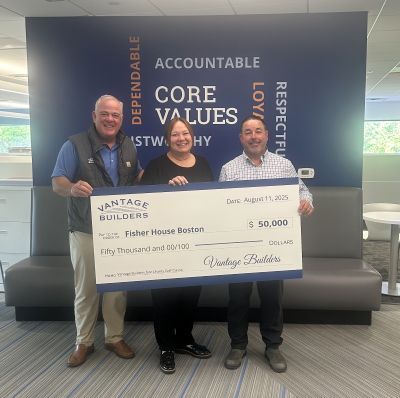 Vantage Builders Donates $50K to Fisher House Boston