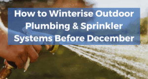 How to Winterize Outdoor Plumbing and Sprinklers Before Winter