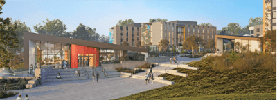 C.W. Driver Tops Out $76M Housing and Dining Commons