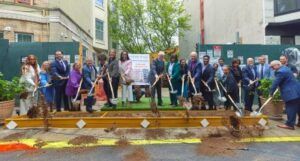 Anchor House expansion groundbreaking group by Ola Wilk