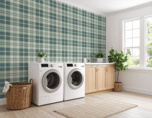 Artaic Plaid in Sage Sintered Glass Foundation Collection
