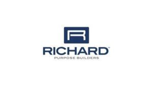RICHARD Lockup Vert 2C BLUE GREY Logo
