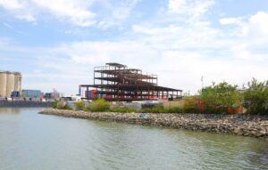 Harper Street DOT Yard Admin Building progress 7 by Peter Wilk med
